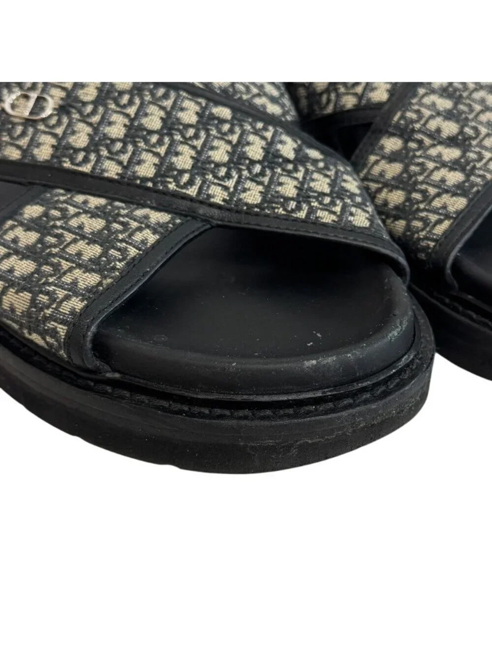 Dior Slide Shower CD Logo Oblique Jacquard Sandals